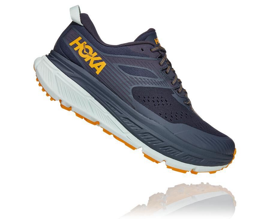 Hoka One One Trail Schoenen Heren - Stinson Atr 6 - Donkerblauw/Wit - NE8732596